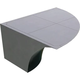 Äußere Quarterpipe-Ecke (Invertiert)