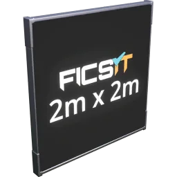 Quadratisches Schild (2 m)