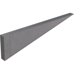 Inverted Ramp Wall (2 m) (Concrete)
