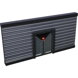 Wand mit zentraler Tür