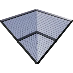 Tilted Concave Wall (4 m)